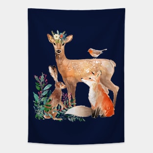 Woodland Friends Tapestry