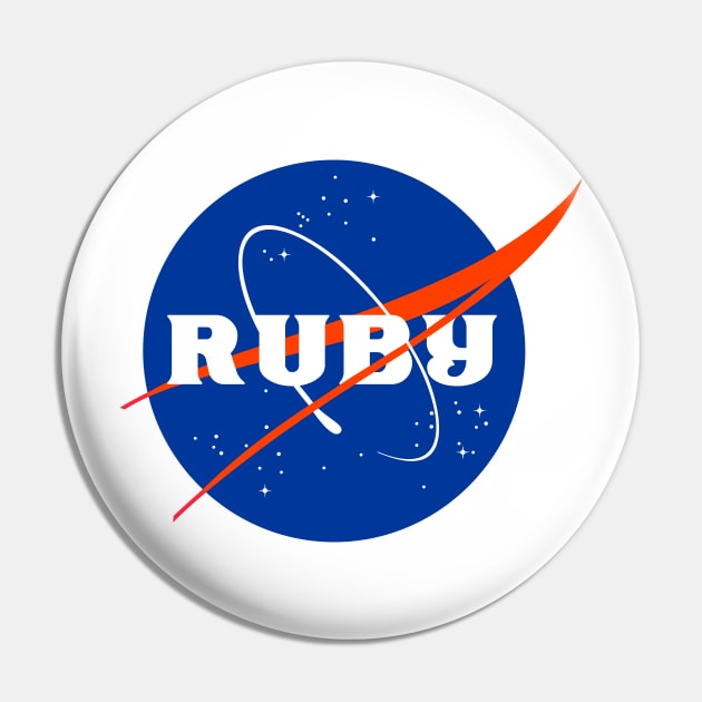 Nasa - Ruby Pin by gubdav