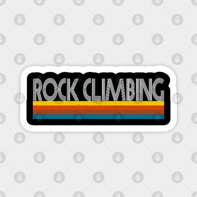 Vintage Retro Mountain Rock Climbing Magnet by pho702