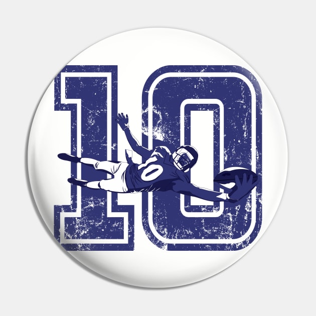 Number Ten NFL Pin by Aldebaran