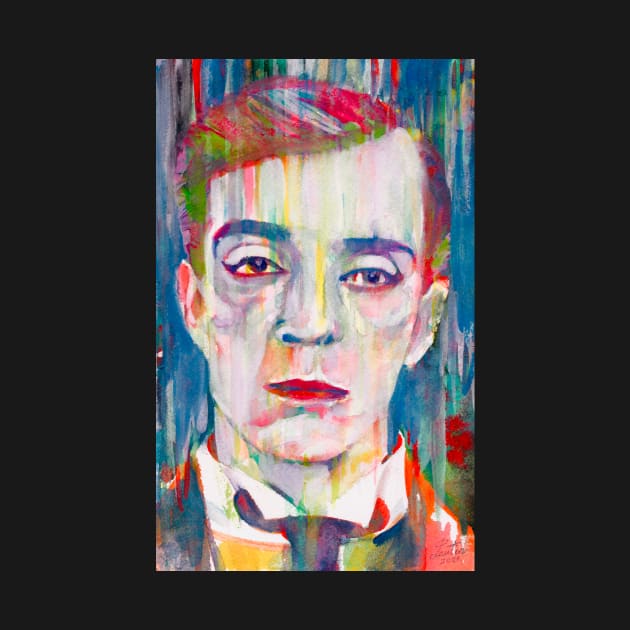 BUSTER KEATON watercolor portrait .2 by lautir