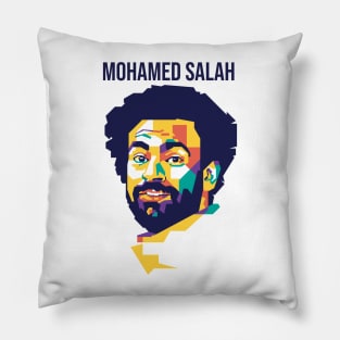 Mohamed Salah on WPAP Style Pillow