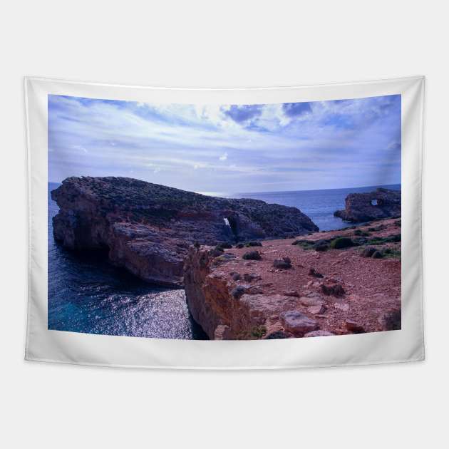 Blue Lagoon, Comino, Malta Tapestry by Graz-Photos