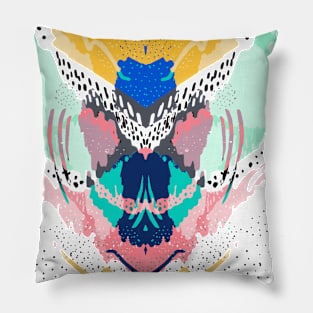 Modern abstract creative brush strokes Pillow