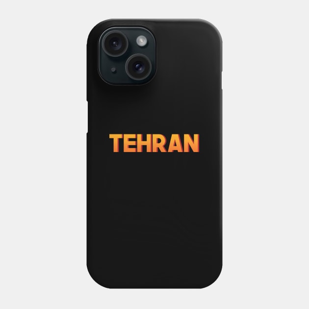 Tehran - Simple Phone Case by prime.tech