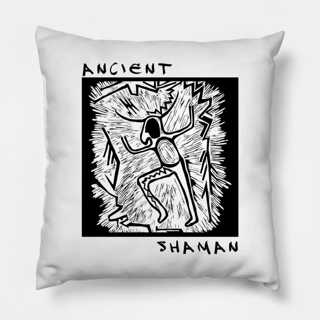 ancient shaman Pillow by VicaVeresk