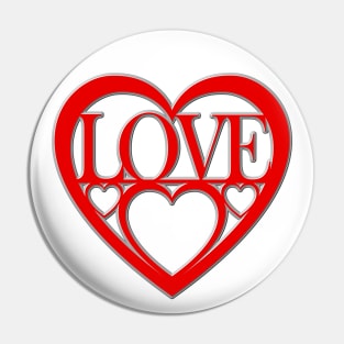 Heart in hearts Pin