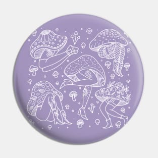 Mushroom Ladies Pin