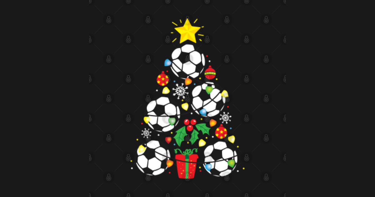 Soccer Football Christmas Tree Gifts Football Tank Top TeePublic