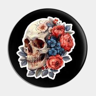 Skull with Love Pin