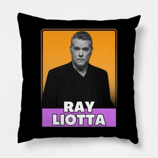 Ray liotta (retro design) Pillow