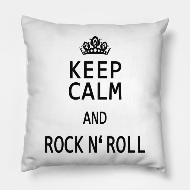 Rock and Roll cool saying Pillow by Foxxy Merch