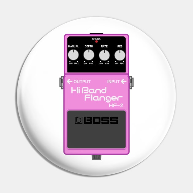 Boss HF-2 Hi Band Flanger Guitar Effect Pedal Pin by conform