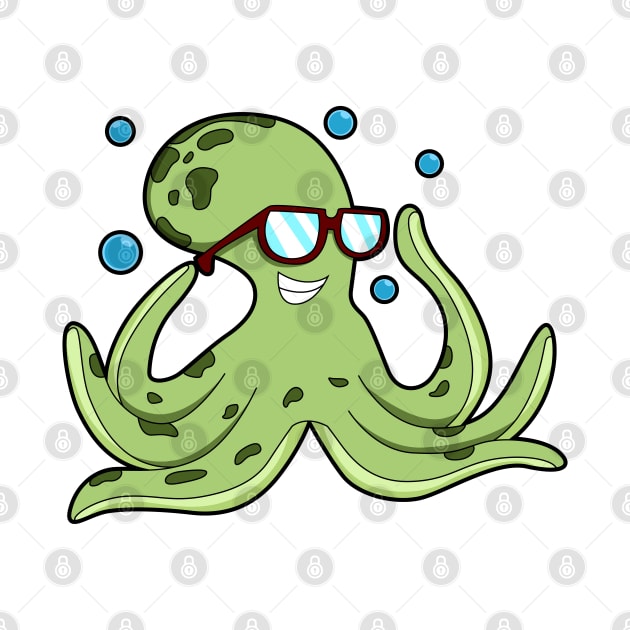 Octopus with Glasses by Markus Schnabel