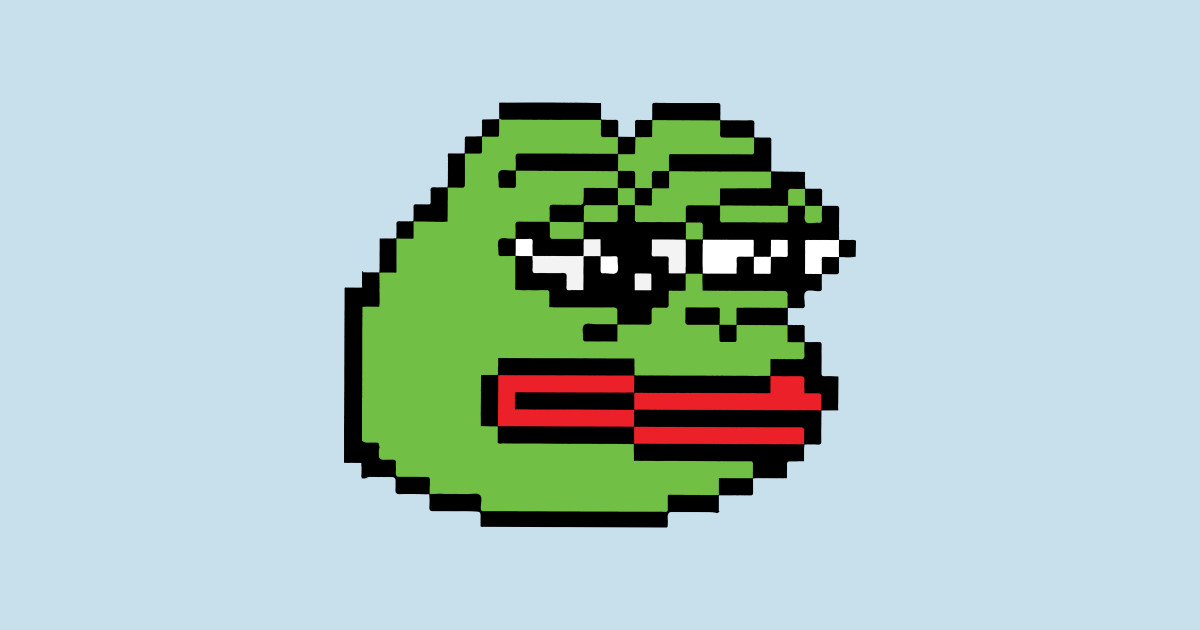 pixel art pepe grid #pepe #meme #rarepepe #terrorist #football - Pixel ...