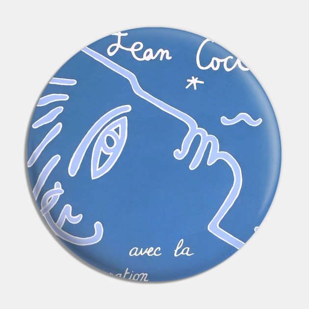 Jean Cocteau Exhibition Poster Pin by notalizard