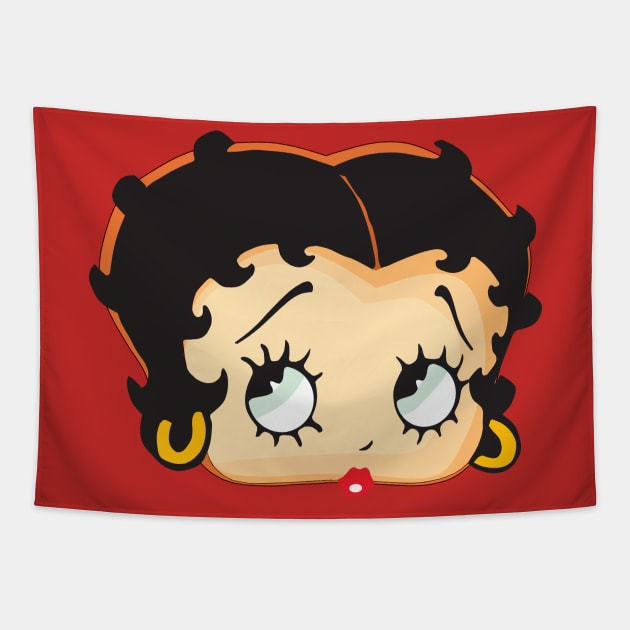 Boop Bread Tapestry by 9teen