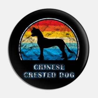 Chinese Crested Dog Vintage Design Pin