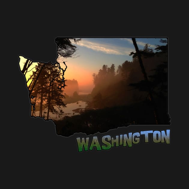 Washington State Outline (Pacific Coast) by gorff