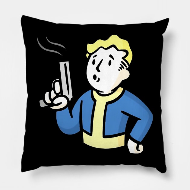 vault boy Pillow by BrightFuture