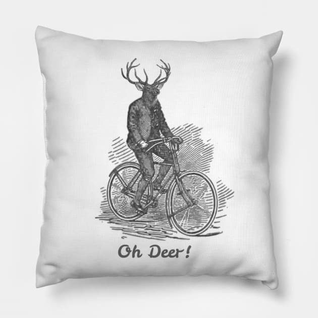 Oh Deer! Pillow by wanungara