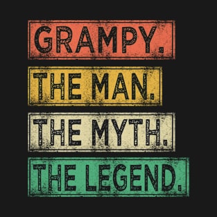 grampy gift - grampy the man the myth the legend T-Shirt