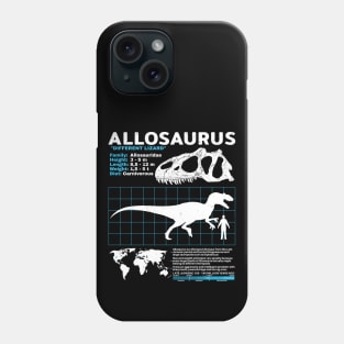 Allosaurus fact sheet Phone Case