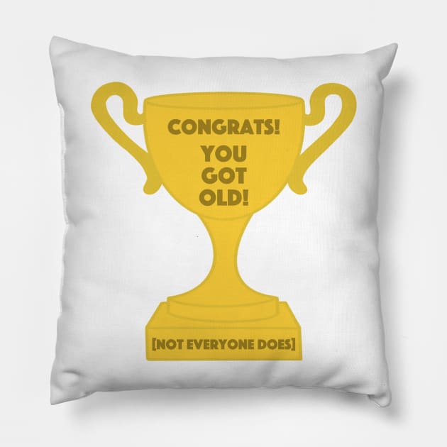 Old Trophy Pillow by Nerdpins