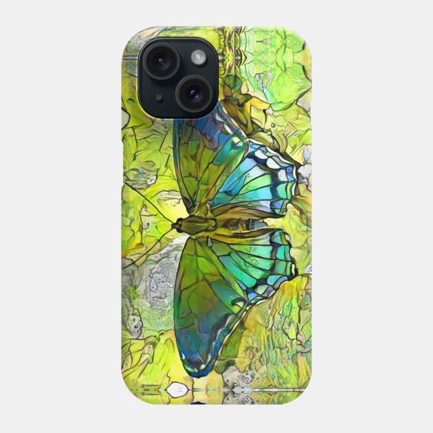 If Butterfly Flew Green Phone Case by JeanGregoryEvans1