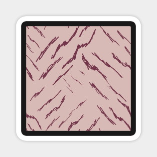 Pink Tiger Stripes Magnet