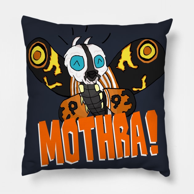 Mothra: The Adorable kaiju Pillow by Trevpocalypse