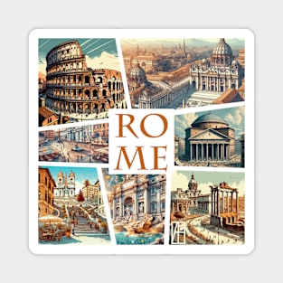 ITALIAN CITY - ROME - TRAVEL -1 Magnet