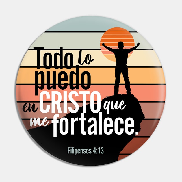 Todo lo puedo en Cristo que me fortalece. Filipense 4:13 Pin by Comunidad78