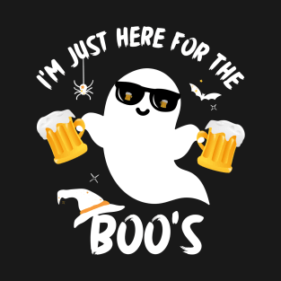 I'm just here for the Boo's... Funny Ghost Halloween T-Shirt