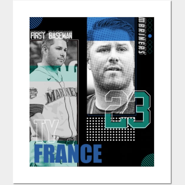 Ty France Baseball Paper Poster Mariners 2