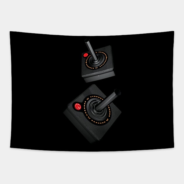 Retro Joystick Tapestry by AndiBlair