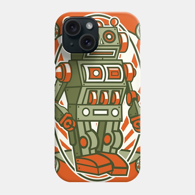 Vintage Robot Phone Case by Carlosj1313