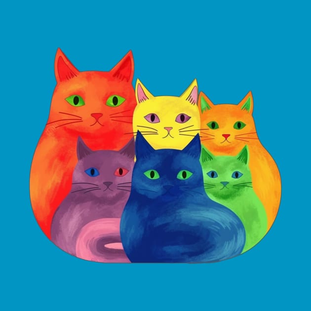 Rainbow Cats by KOTYA