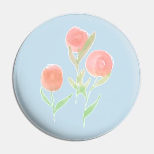 Three Flowers Pin