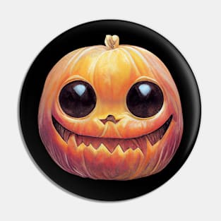 Creepy Cute Pumpkin Face Pin