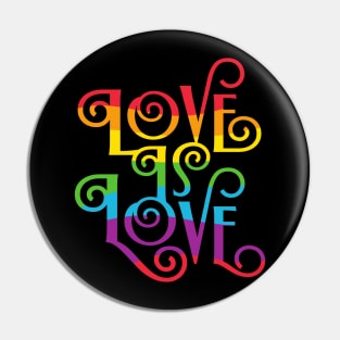 Pride T-Shirt Love is Love Shirt Gay Pride Tshirt Proud LGBTQ apparel Lesbian Pride Bi Pride Equality Shirt Pride Month Gift Rainbow shirt Pin