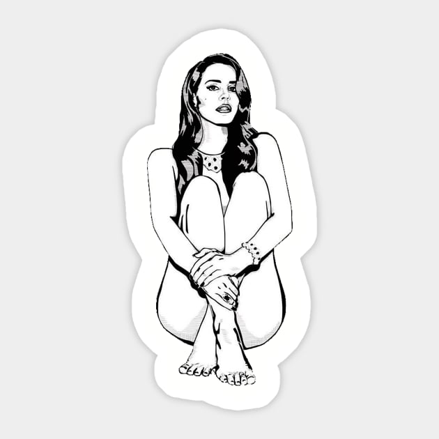 lana del rey stickers on my : BlushedAngels💌💋 . . . . Hiiii