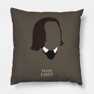 Franz Liszt - Minimalist Portrait Pillow