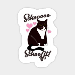 So Soft Cute Cat Cartoon Funny Pet Slogan Magnet