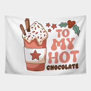 Retro Hot Chocolate Gifts, Winter Season To My Hot Cocoa Tapestry