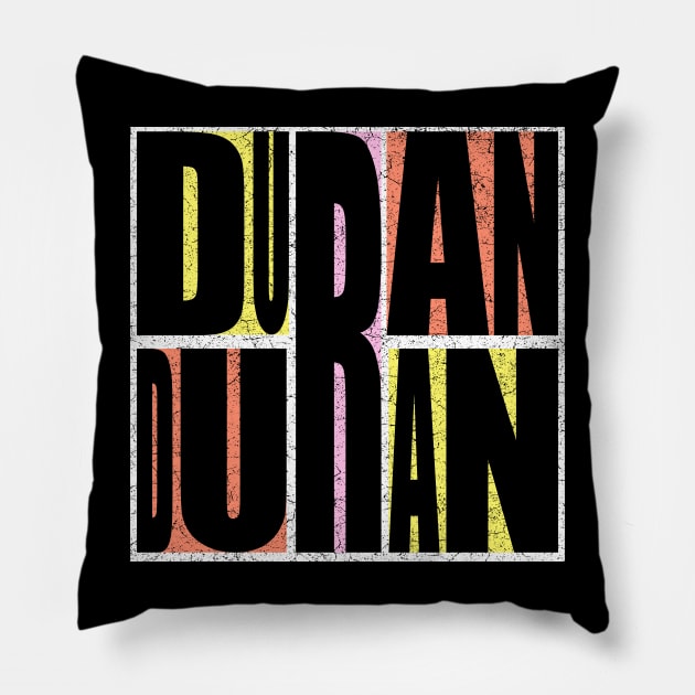 90s Duran Duran Distressed Pillow by HARDER.CO