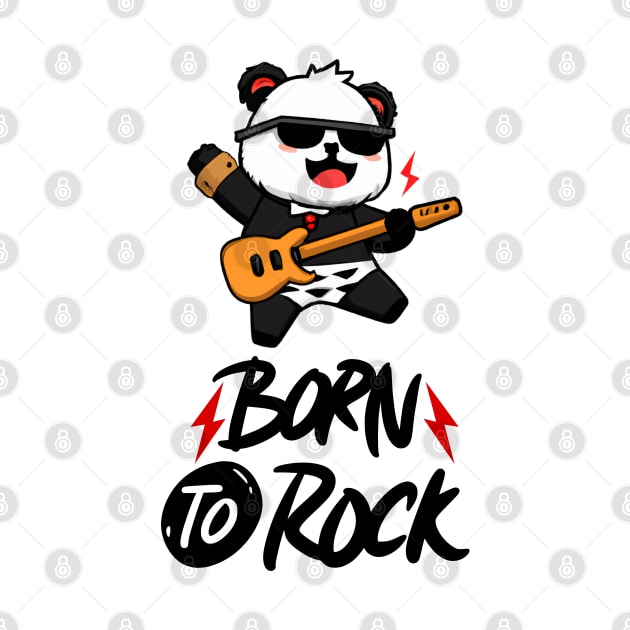 Born To Rock Panda by ChasingTees