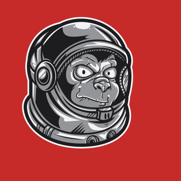 Monkey astronaut by Space heights