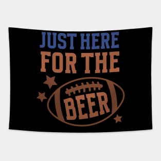 Football and Beer Funny Tee Shirt Tapestry