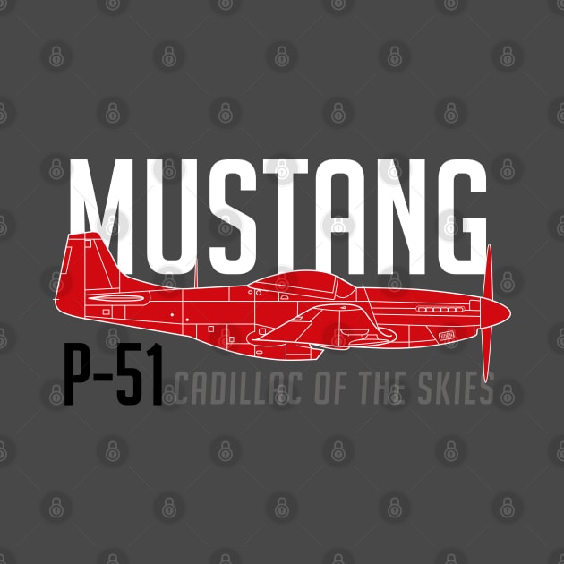 P-51 Mustang Legacy: Cadillac of the Skies by Blue Gingko Designs LLC